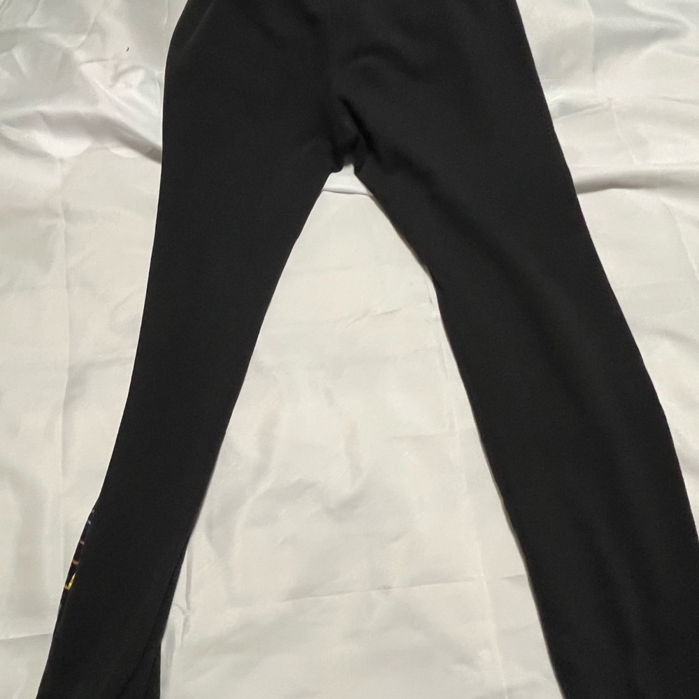 PINK Black Joggers with Colorful Lettering - Picture 2 of 3